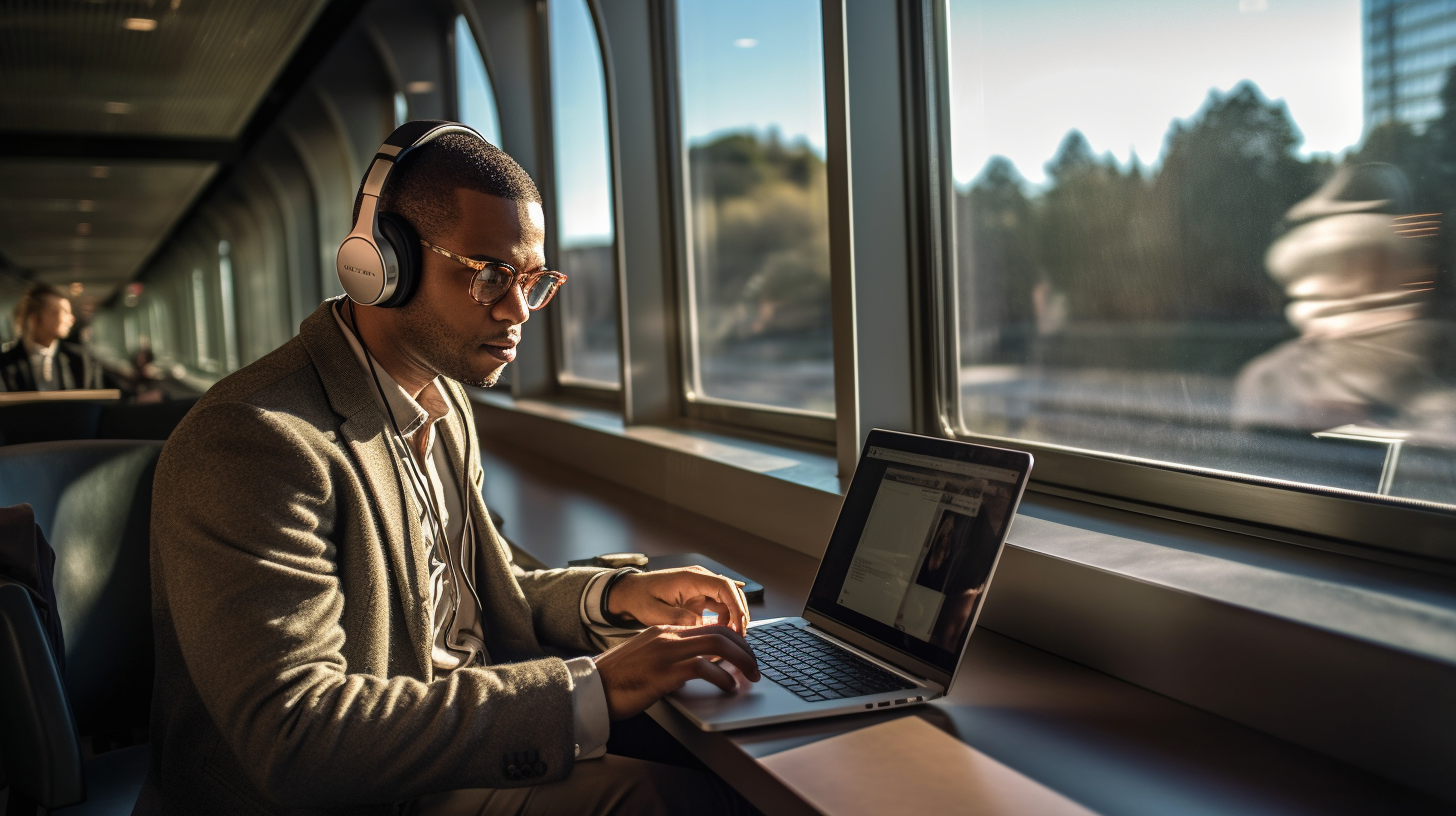 CEO en train de rédiger un article à forte valeur ajoutée sur LinkedIn